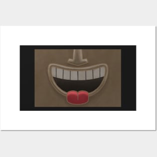 Chocolate Tiki Smile Mask! (Red Tongue Version) Posters and Art